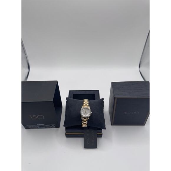 Bulova Classic Gemmed Diamond Stainless Steel Quartz Women\'s Watch - 98L315 main image 5